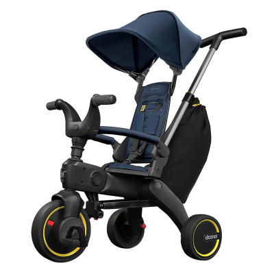 Детский складной трёхколёсный велосипед Doona Liki Trike S3 Deep Blue 1